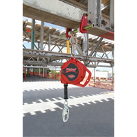 Rebel Self Retracting Lifeline, 33', Galvanized Steel, Swivel Distribution Jean Lapalme