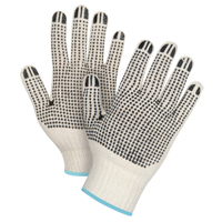 Gants tricot&eacute;s de poids lourd &agrave; deux c&ocirc;t&eacute;s avec pois, Poly/coton, Deux c&ocirc;t&eacute;s, Calibre 7, T-Grand Distribution Jean Lapalme
