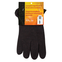 Gants de jersey, Grand, Brun, Molleton rouge, &agrave; enfiler Distribution Jean Lapalme
