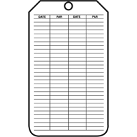 Safety Tags, Plastic, 3-1/8" W x 5-7/8" H, French Distribution Jean Lapalme