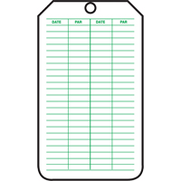 &eacute;tiquettes de s&eacute;curit&eacute; d'inspection et de contr&ocirc;le de l'&eacute;tat de l'&eacute;quipement, Papier cartonn&eacute;, 3-1/8" la x 5-7/8" h, Français Distribution Jean Lapalme