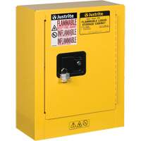 Sure-Grip&reg; EX Mini Flammable Safety Cabinet, 2 Gal., 1 Door, 17" W x 22" H x 8" D Distribution Jean Lapalme