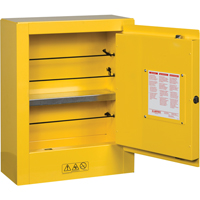 Sure-Grip&reg; EX Mini Flammable Safety Cabinet, 2 Gal., 1 Door, 17" W x 22" H x 8" D Distribution Jean Lapalme