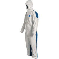 Hooded Coveralls, 4X-Large, Blue/White, Tyvek&reg; 400 D Distribution Jean Lapalme