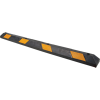 Parking Curb, Rubber, 6' L, Black/Yellow Distribution Jean Lapalme