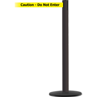 Advance TensaBarrier&reg; Barrier Post, Steel, 36" H, Black/Yellow Tape, 7.5' Tape Length Distribution Jean Lapalme