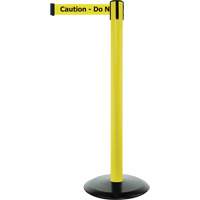 Advance TensaBarrier&reg; Barrier Post, Steel, 36" H, Black/Yellow Tape, 7.5' Tape Length Distribution Jean Lapalme