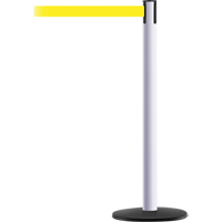 Advance TensaBarrier&reg; Barrier Post, Steel, 36" H, Yellow Tape, 7.5' Tape Length Distribution Jean Lapalme