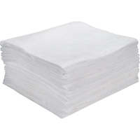Feuilles absorbantes souffl&eacute;es de premi&egrave;re qualit&eacute;, Huile seulement, 15" x 18", 15 gal. d'absorption Distribution Jean Lapalme