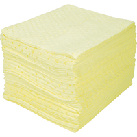 Feuilles absorbantes li&eacute;es de premi&egrave;re qualit&eacute;, Mati&egrave;res dangereuses, 15" x 18", 30 gal. d'absorption Distribution Jean Lapalme