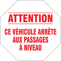 Panneau routier francais, Vinyle, 18" la x 18" h Distribution Jean Lapalme