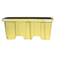 Palettes Poly-Spillpallet emboîtables sans drain pour 2 barils, Capacit&eacute; de d&eacute;versement 66 gal. US, 51" x 26" x 21" Distribution Jean Lapalme