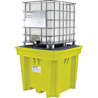 GRV Space-Saver sans drain, Capacit&eacute; de d&eacute;versement 275 gal. US, 57" x 57" x 48" Distribution Jean Lapalme
