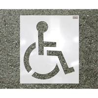 Pochoirs pour parc de stationnement, Pictogramme, 39" Distribution Jean Lapalme