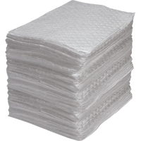 Industrial-Grade Fine Fibre Sorbent Pads, Oil Only, 15" x 17", 40 gal. Absorbancy Distribution Jean Lapalme