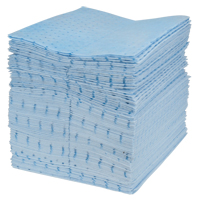 Premium Blue Bonded Sorbent Pads, Oil Only, 15" x 17", 30 gal. Absorbancy Distribution Jean Lapalme