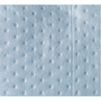 Premium Blue Bonded Sorbent Pads, Oil Only, 15" x 17", 15 gal. Absorbancy Distribution Jean Lapalme