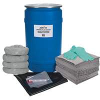 Trousse de lutte contre les d&eacute;versements pour &eacute;tabli, Universel, Baril, Absorbance de 30 gal. US Distribution Jean Lapalme