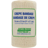 Bandage de cr&ecirc;pe en rouleau, 97-1/5" lo x 3" la, Classe 1 Distribution Jean Lapalme