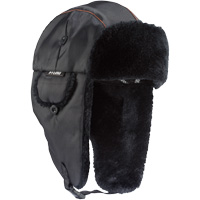 N-Ferno&reg; 6802 Classic Trapper Hat, Synthetic Fur Lining, Medium/Small, Black Distribution Jean Lapalme