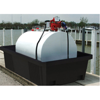 Poly-Tank&reg; Containment Unit 550 With Drain, 113" L x 71" W x 32" H, 750 US gal. Capacity Distribution Jean Lapalme