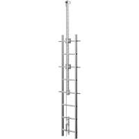 Syst&egrave;me de s&eacute;curit&eacute; continue Vi-Go pour monter aux &eacute;chelles avec traverse automatique, Acier inoxydable Distribution Jean Lapalme