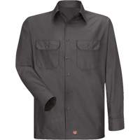 Chemise &agrave; manches longues en tissu ind&eacute;chirable, Hommes, 3T-Grand, Charbon Distribution Jean Lapalme