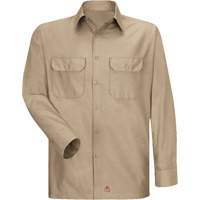 Chemise &agrave; manches longues en tissu ind&eacute;chirable, Hommes, 3T-Grand, Khaki Distribution Jean Lapalme