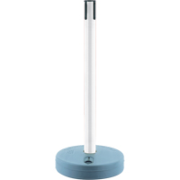 Outdoor TensaBarrier&reg; - Receiver Posts, 37" High, White Distribution Jean Lapalme