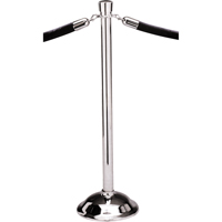 Poteaux portatifs, Hauteur de 39", Chrome poli Distribution Jean Lapalme