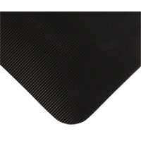 Tapis tr&egrave;s robuste pour panneau de contr&ocirc;le No 720, Ondul&eacute;, 3' x 10' x 5/8", Noir, PVC Distribution Jean Lapalme
