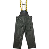 Pantalon de pluie &agrave; bavette Journeyman r&eacute;sistant aux produits chimiques, T-Grand, Vert, Polyester/PVC Distribution Jean Lapalme