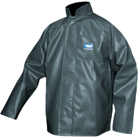 Manteau de pluie Journeyman r&eacute;sistant aux produits chimiques, Polyester, Petit, Vert Distribution Jean Lapalme
