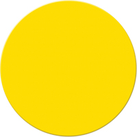 Armor Stripe Lean/5S Markers, Circle, 6" L x 6" W, Yellow, Plastic Distribution Jean Lapalme