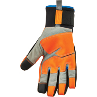 ProFlex&reg; 818WP Performance High-Visibility Thermal Waterproof Utility Gloves, Polyurethane Palm, Size Small Distribution Jean Lapalme