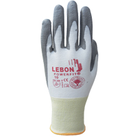 Gants r&eacute;sistants &agrave; la coupe PowerFit Lebon, Taille T-petit/6, Calibre 13, Rev&ecirc;tement Polyur&eacute;thane, Enveloppe en Poly&eacute;thyl&egrave;ne, ASTM ANSI niveau A2/EN 388 niveau B Distribution Jean Lapalme