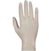 Gants jetables de calibre examen m&eacute;dical KeepKleen, Grand, Latex, 5 mils, Sans poudre, Blanc, Classe 2 Distribution Jean Lapalme