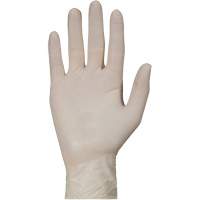 Gants jetables de calibre examen m&eacute;dical KeepKleen, Grand, Latex, 5 mils, Sans poudre, Blanc, Classe 2 Distribution Jean Lapalme