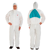 Protective Coveralls, 4X-Large, White, Polypropylene/SMS Distribution Jean Lapalme