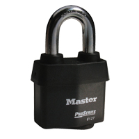 Cadenas Pro-Series Weather Tough, Noir, Cl&eacute;s diff&eacute;rentes, Acier lamin&eacute;, Largeur de 2-5/8" Distribution Jean Lapalme