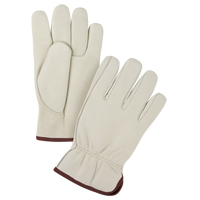Gants de conducteur doubl&eacute;s pour l'hiver de premi&egrave;re qualit&eacute;, Grand, Paume en Cuir fleur de vache, Molleton Distribution Jean Lapalme