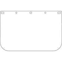 Dynamic Die Cut Faceshield Visor, PETG, Clear Tint Distribution Jean Lapalme