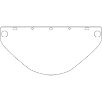 Dynamic Die Cut Faceshield Visor, PETG, Clear Tint Distribution Jean Lapalme
