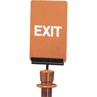 Enseigne de contr&ocirc;le des foules  Exit , 11" x 7", Plastique, Anglais Distribution Jean Lapalme