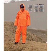Hurricane Flame Retardant/Oil Resistant Rain Suits - Rainsuits, 4X-Large, High Visibility Orange Distribution Jean Lapalme