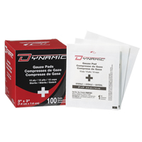 Gaze Dynamic, Tampon, 3" lo x 3" la, St&eacute;rile, Dispositif m&eacute;dical Classe 1 Distribution Jean Lapalme