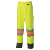 6009 Pantalon de s&eacute;curit&eacute; routi&egrave;re respirant, Polyester, T-petit, Jaune lime haute visibilit&eacute; Distribution Jean Lapalme
