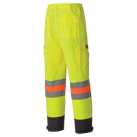 6009 Pantalon de s&eacute;curit&eacute; routi&egrave;re respirant, Polyester, T-petit, Jaune lime haute visibilit&eacute; Distribution Jean Lapalme