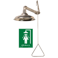 All Stainless Steel Drench Shower, Wall-Mount Distribution Jean Lapalme