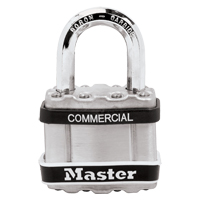 Cadenas lamin&eacute;, Argent, Cl&eacute;s diff&eacute;rentes, Acier lamin&eacute;, Largeur de 1-3/4" Distribution Jean Lapalme